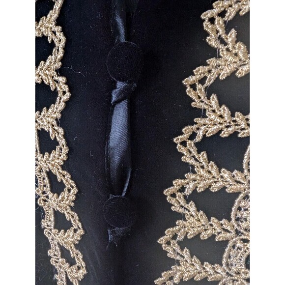 Vintage Scott McClintock Velvet  Jacket, Baroque Gold  Lace Coat - Picture 4 of 10